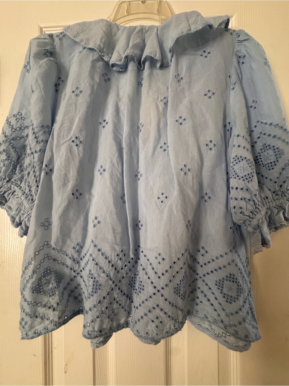 Madewell Ruffled Puff-Sleeve Top - Picture 2 of 7
